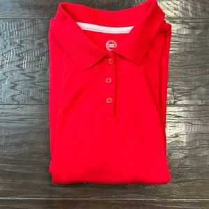 Girls red polo